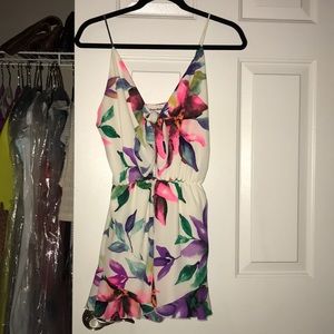 Colorful floral Romper